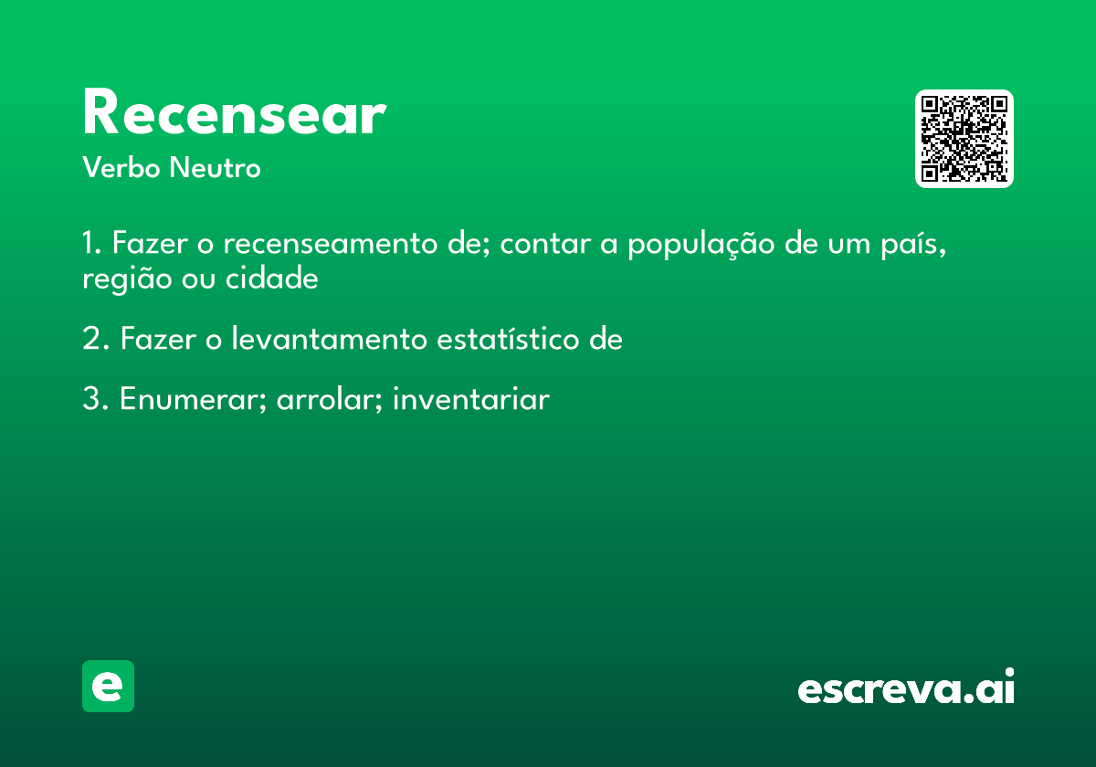 recensear