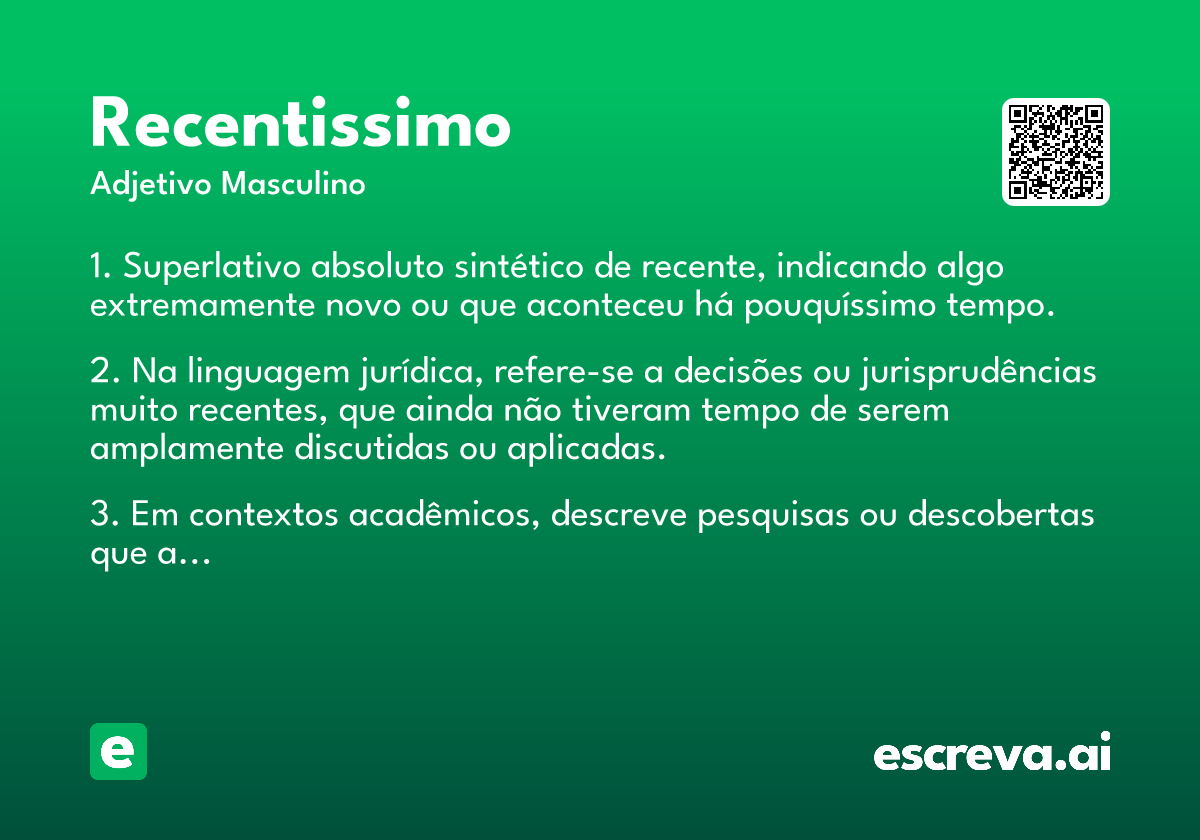 recentissimo