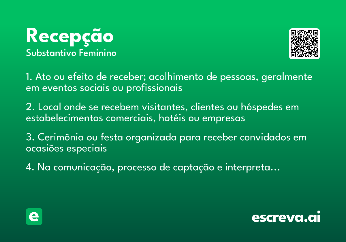 recepção