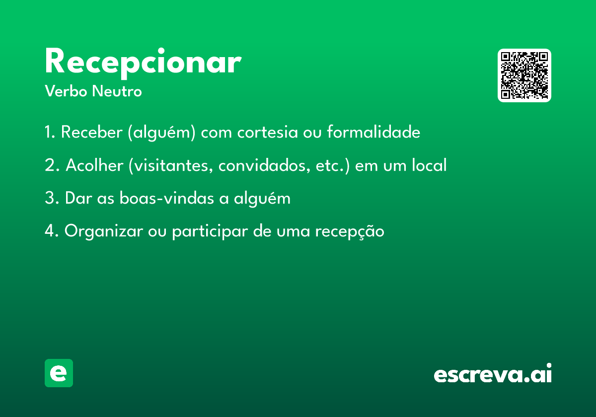 recepcionar