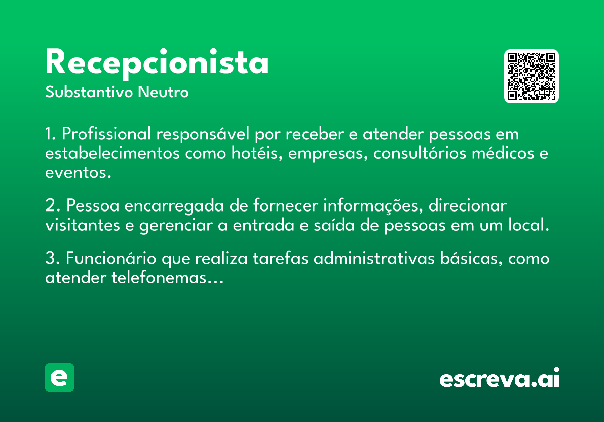 recepcionista