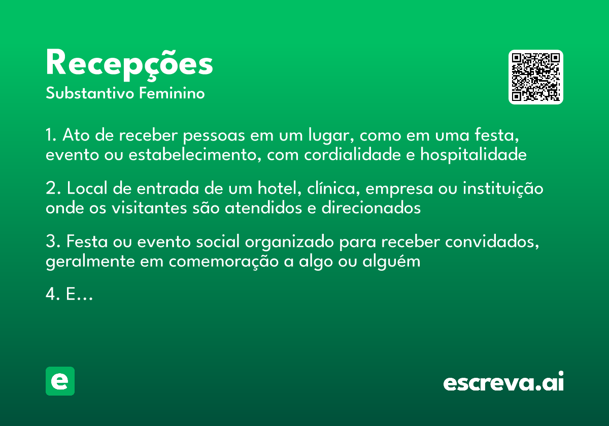 recepções