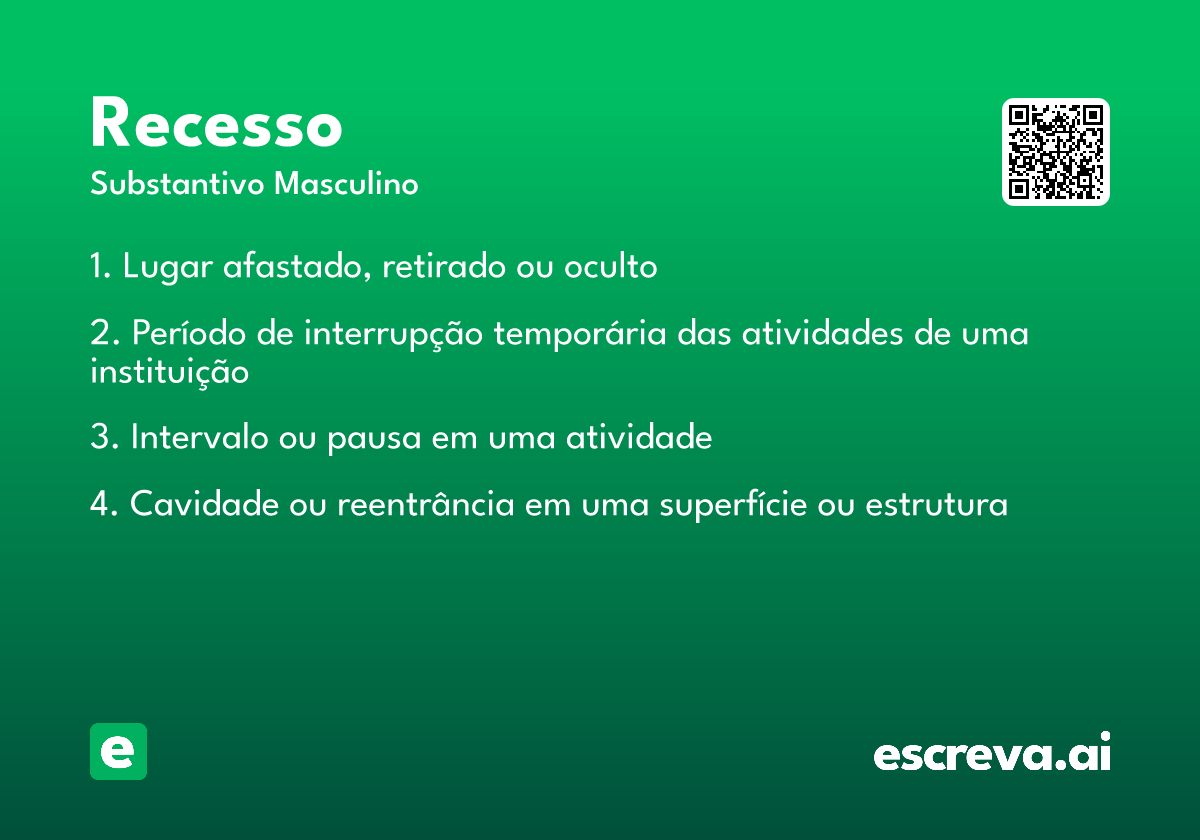 recesso