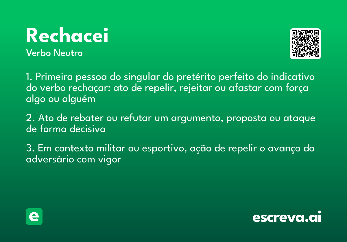 rechacei