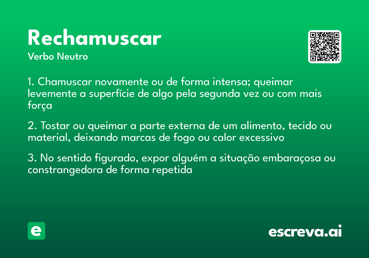 rechamuscar