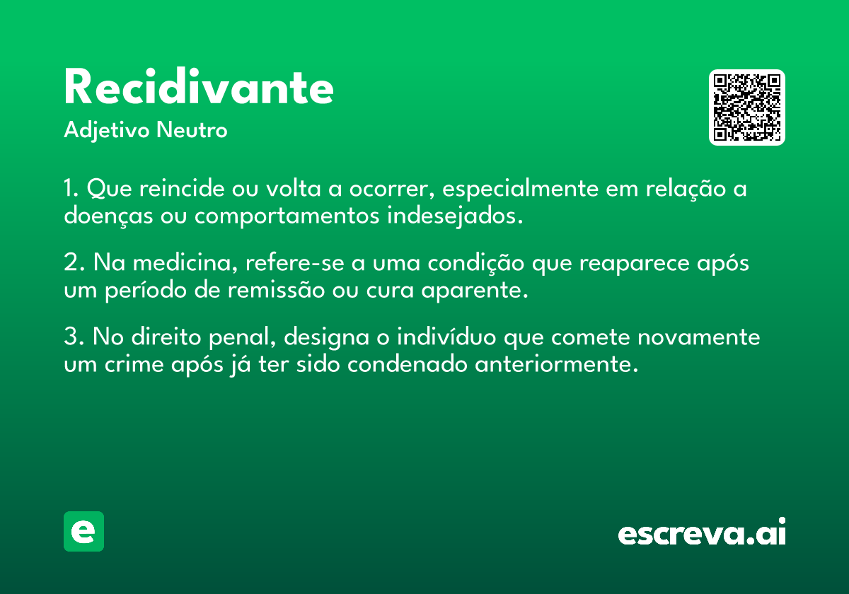 recidivante