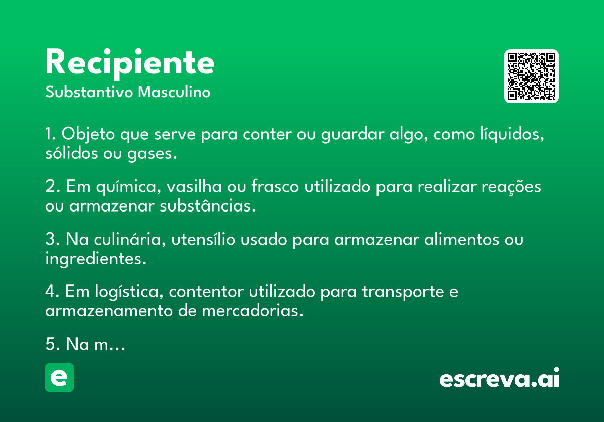 recipiente