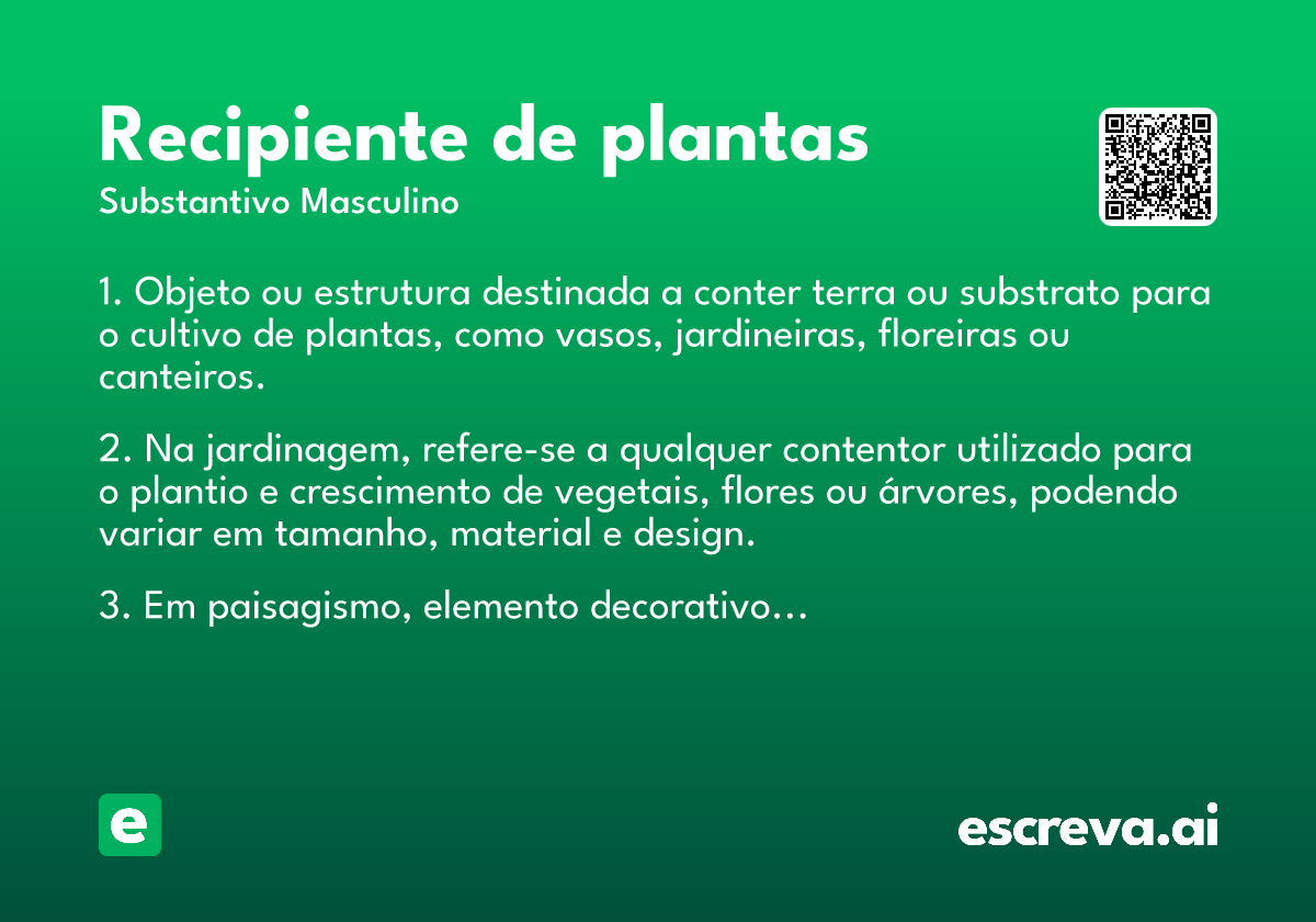 recipiente de plantas