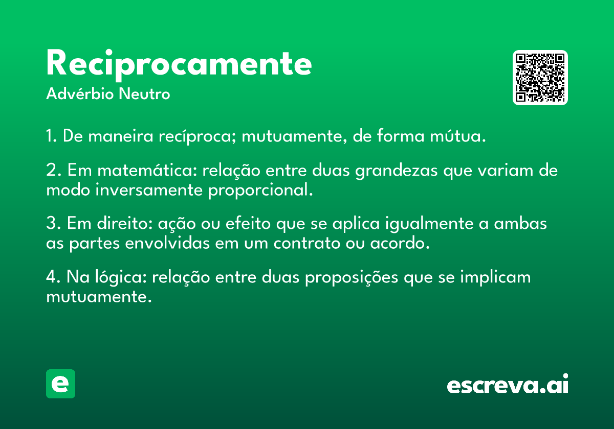 reciprocamente