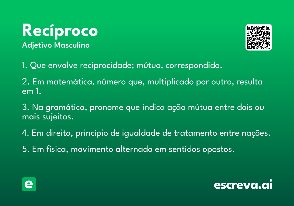recíproco