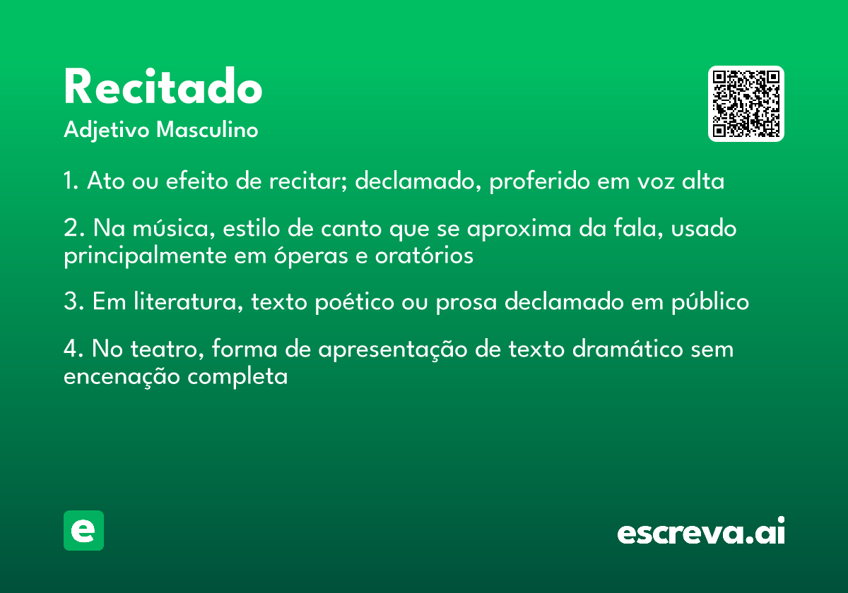 recitado