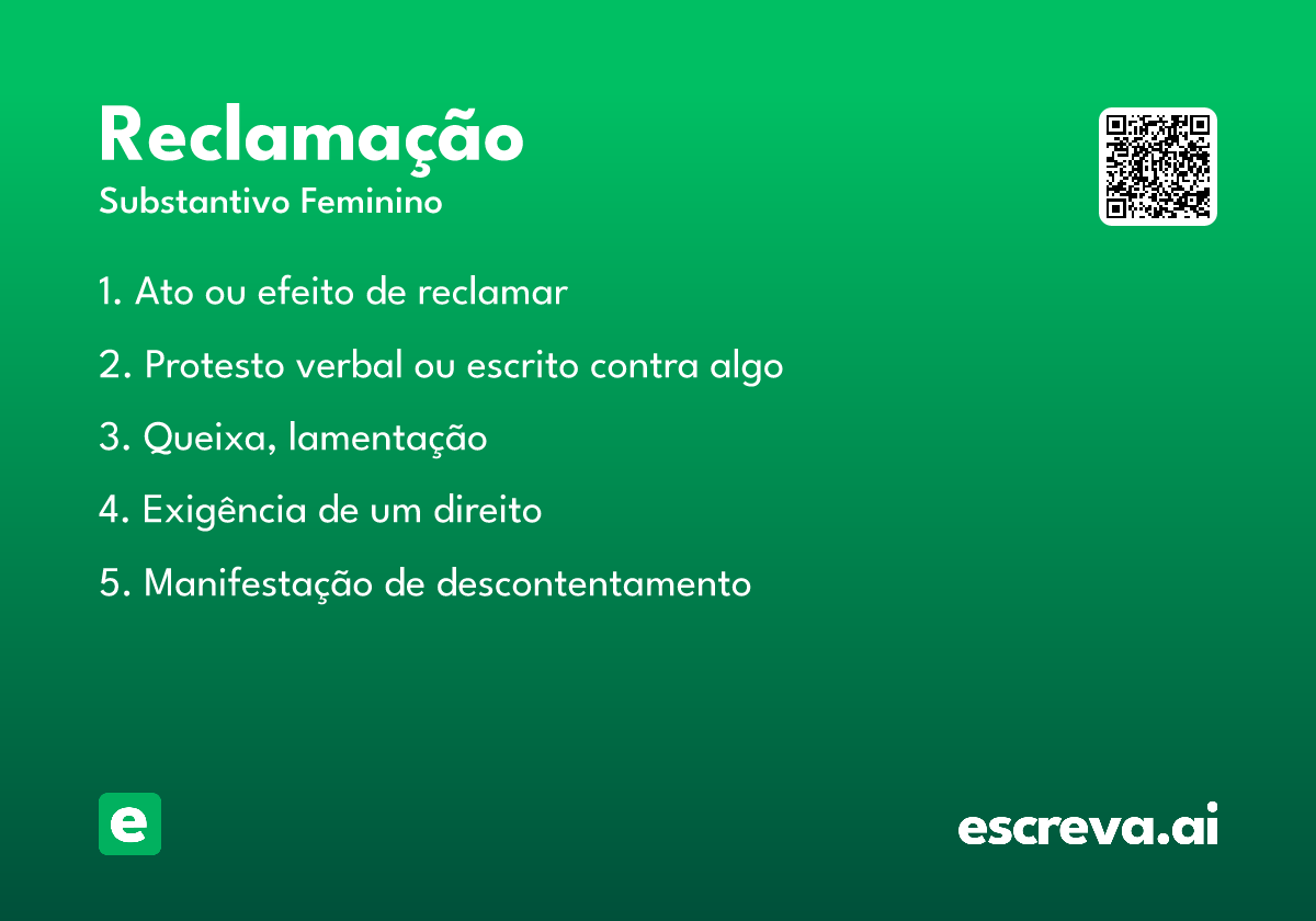 reclamação
