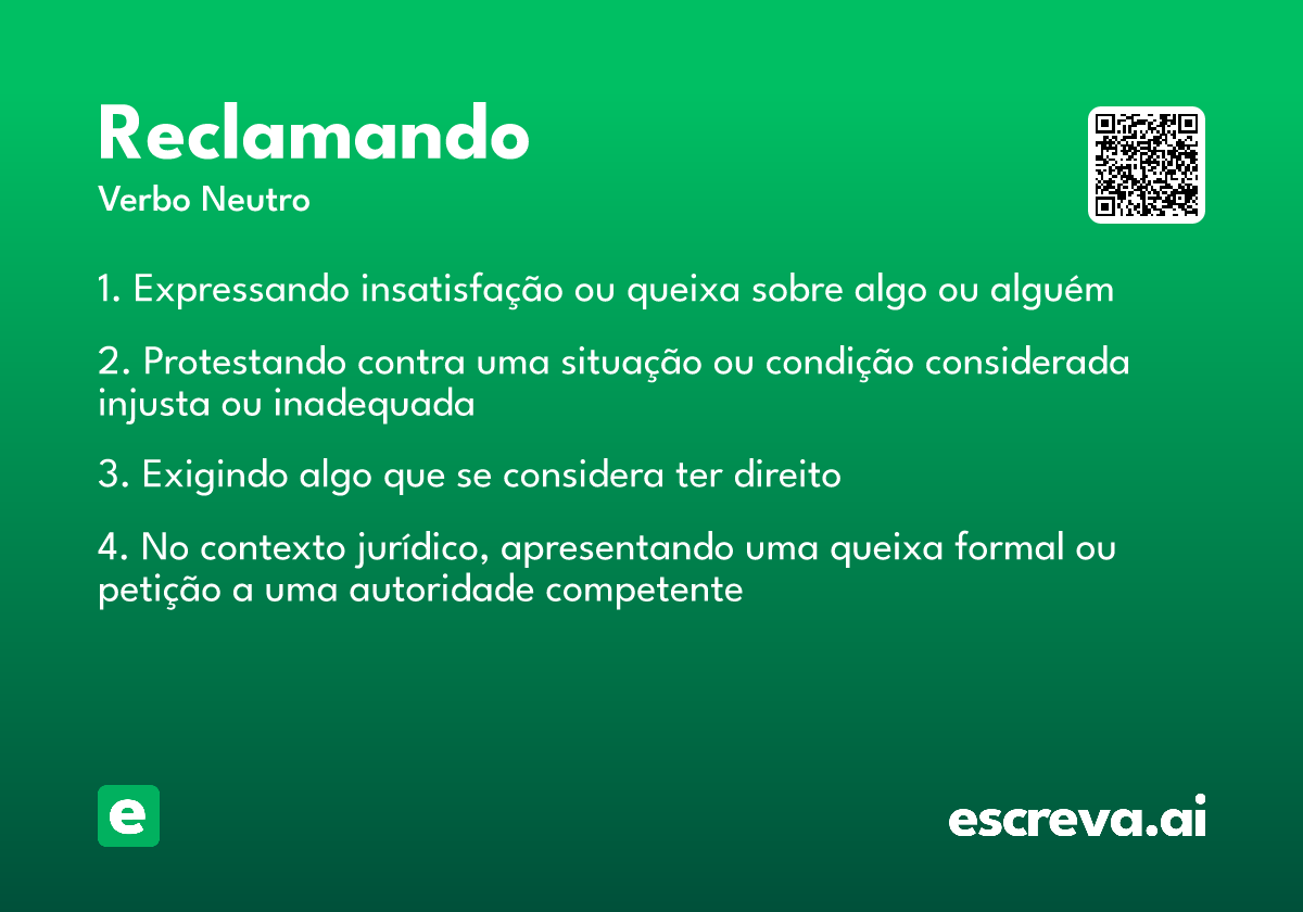 reclamando