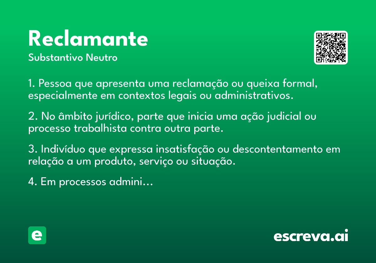 reclamante