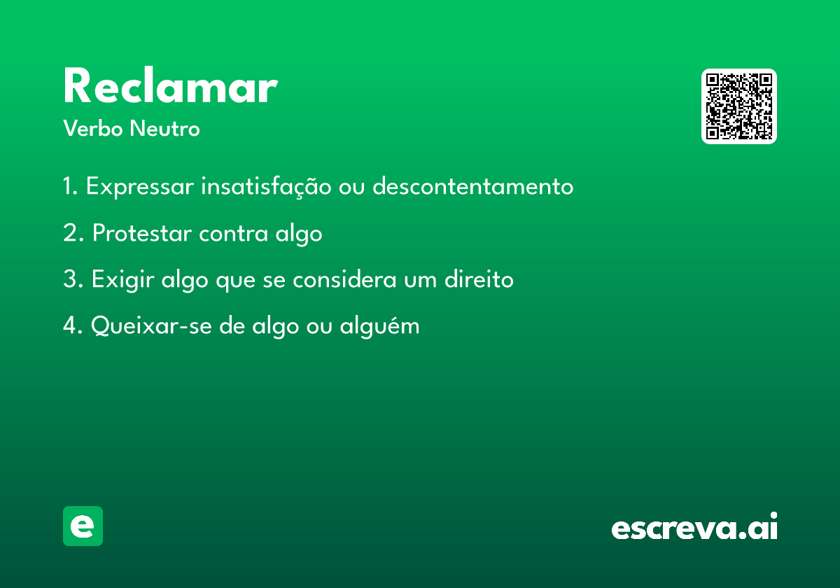 reclamar