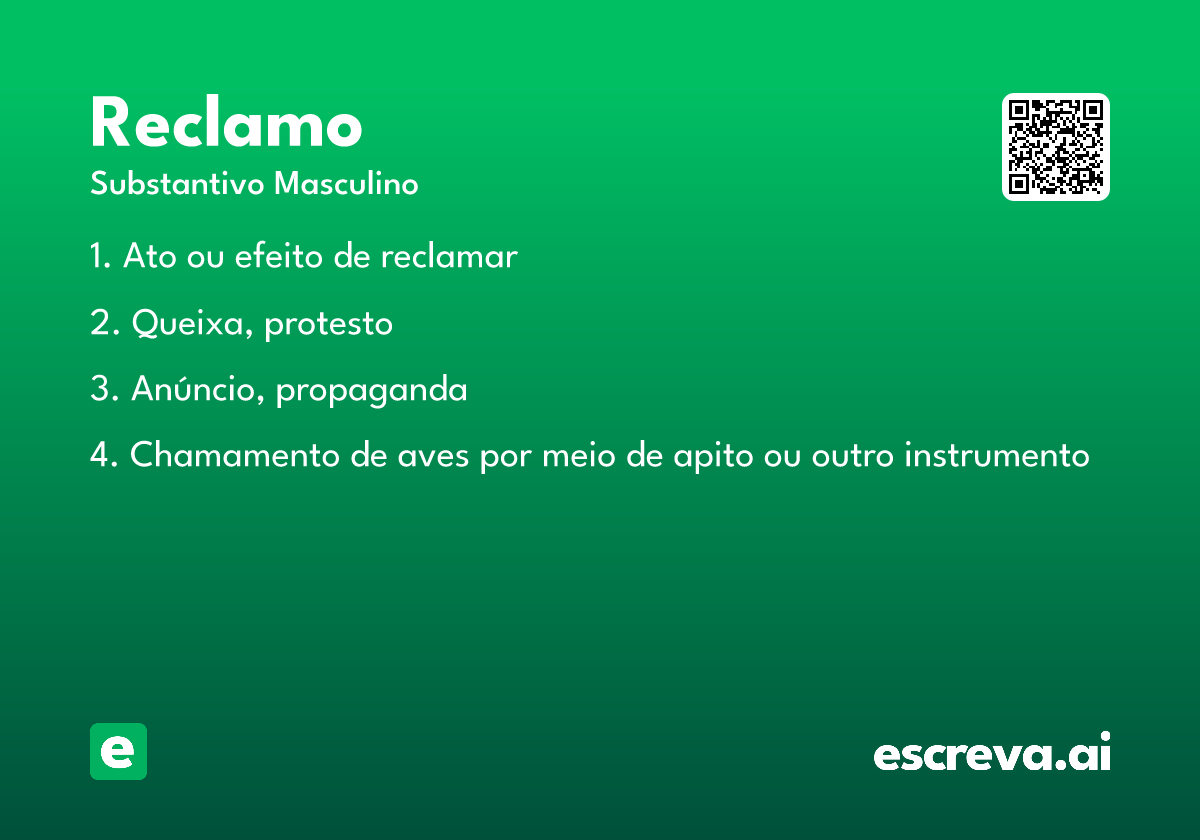 reclamo