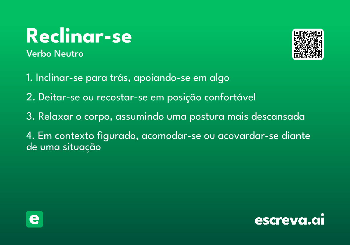 reclinar-se