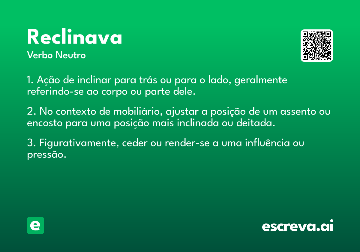 reclinava
