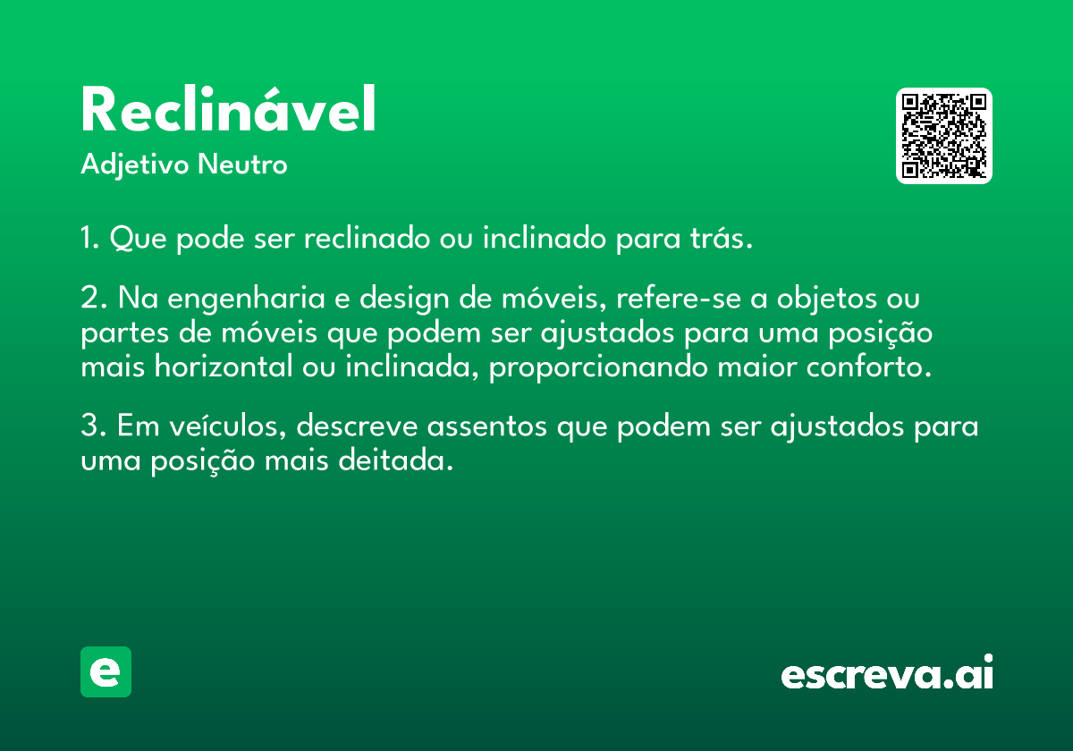 reclinável