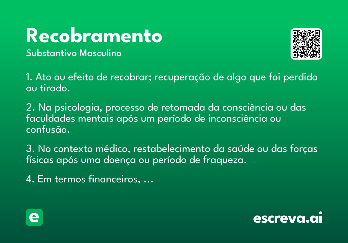 recobramento