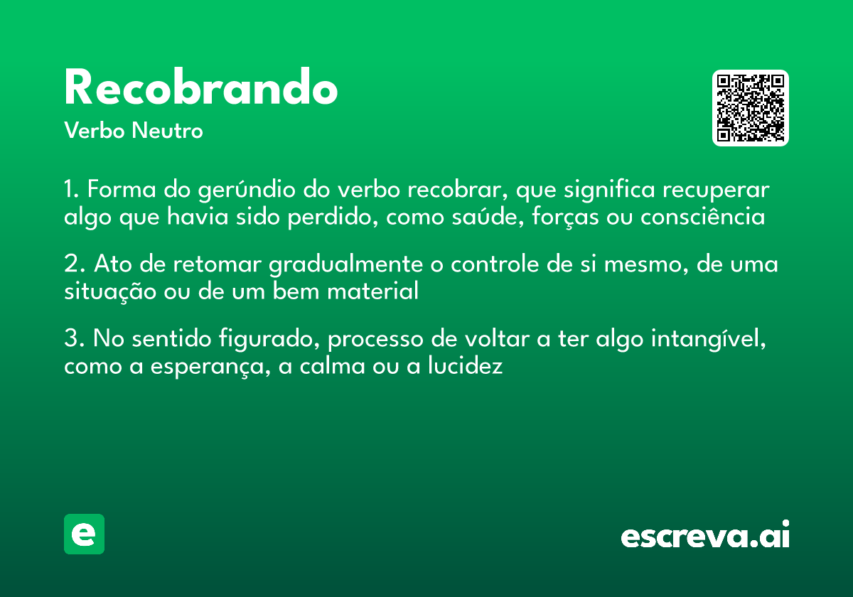recobrando