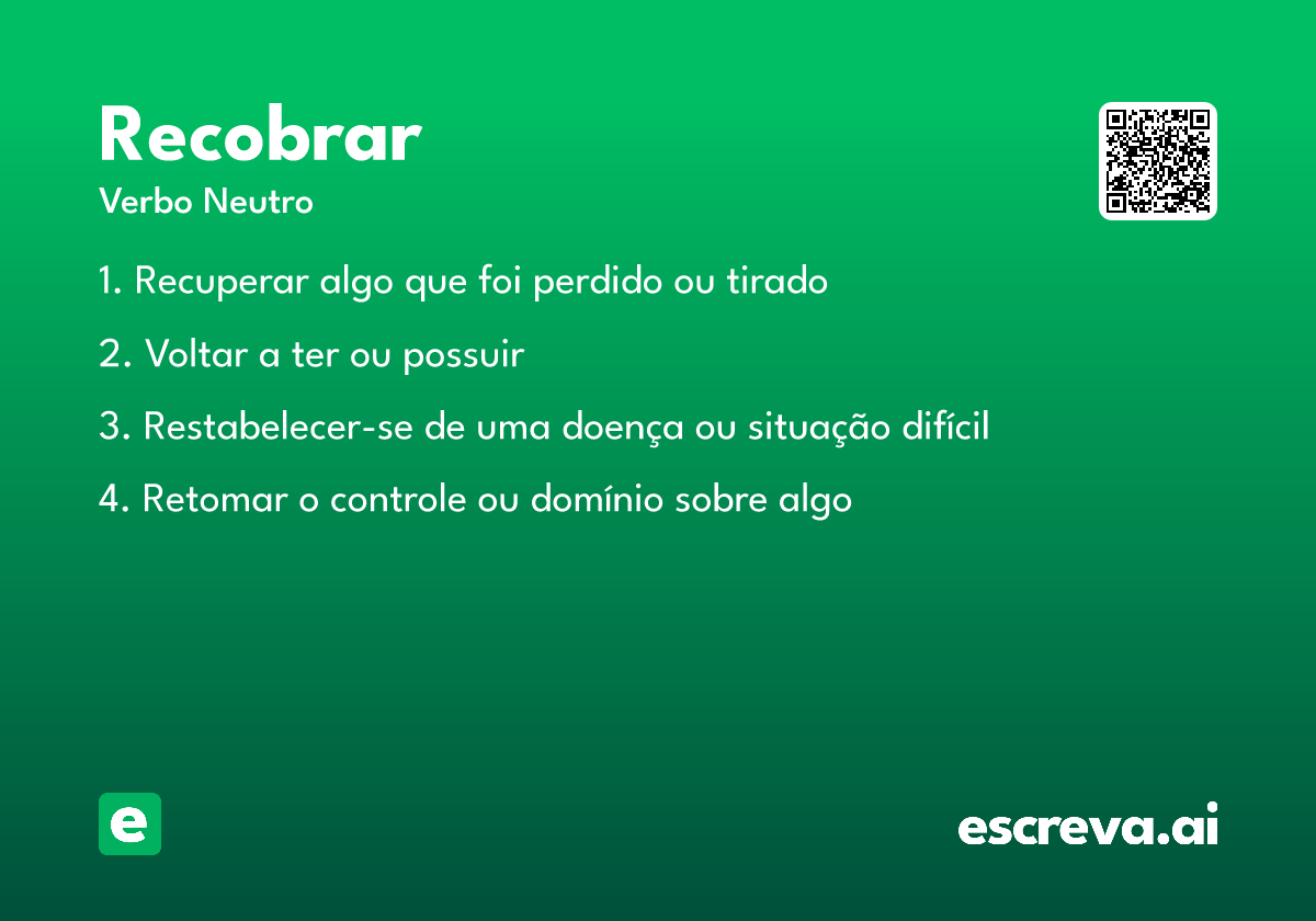 recobrar