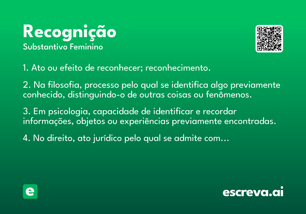 recognição