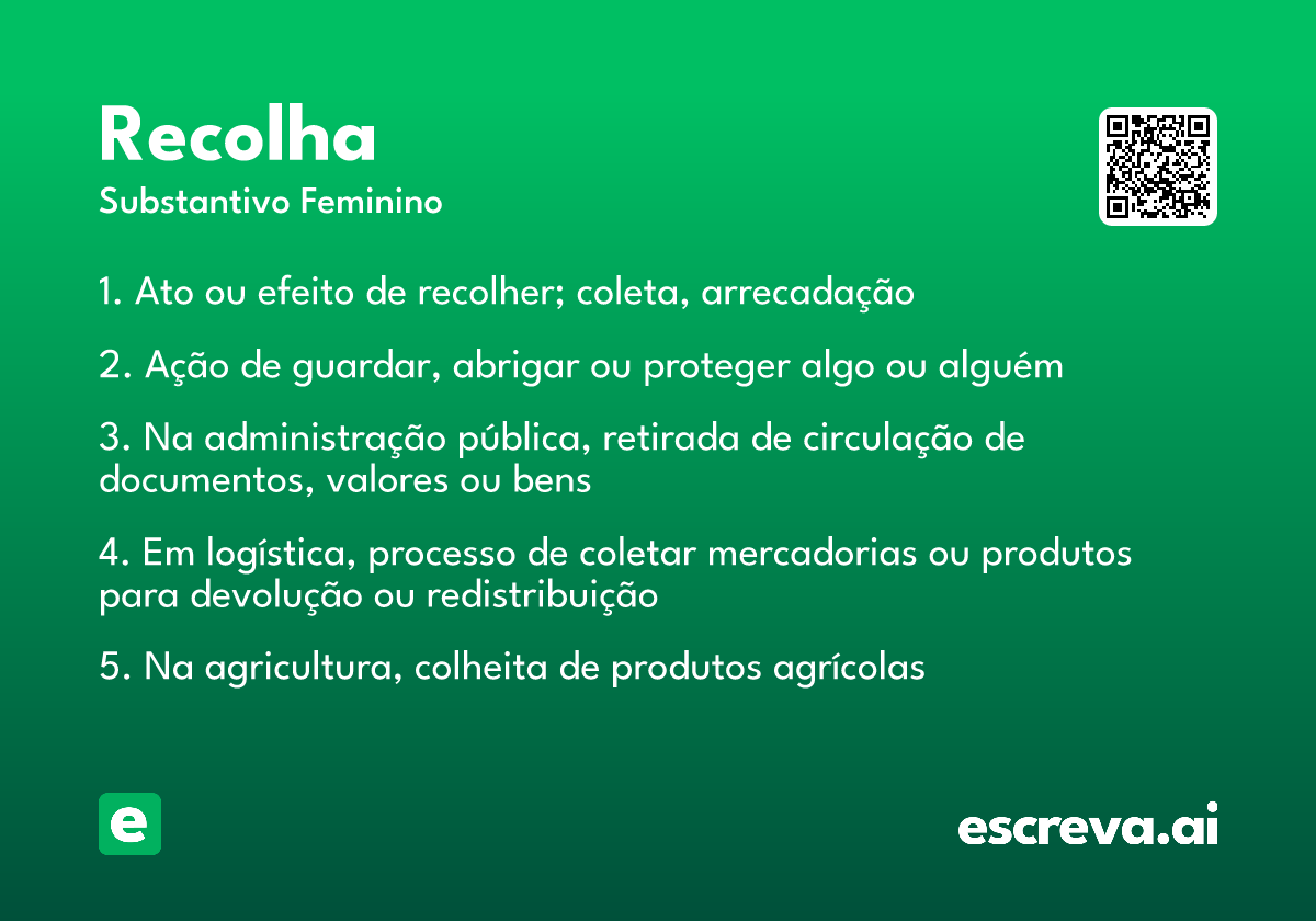 recolha