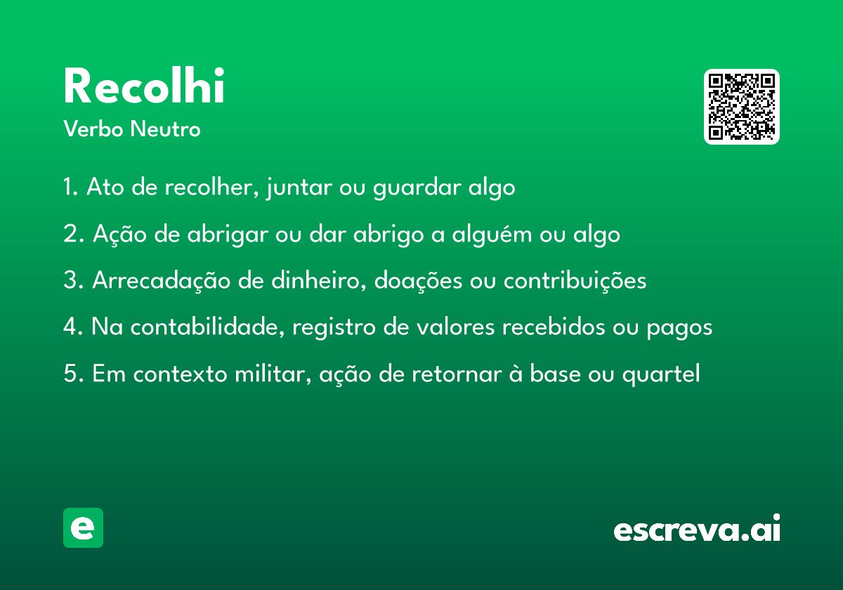recolhi
