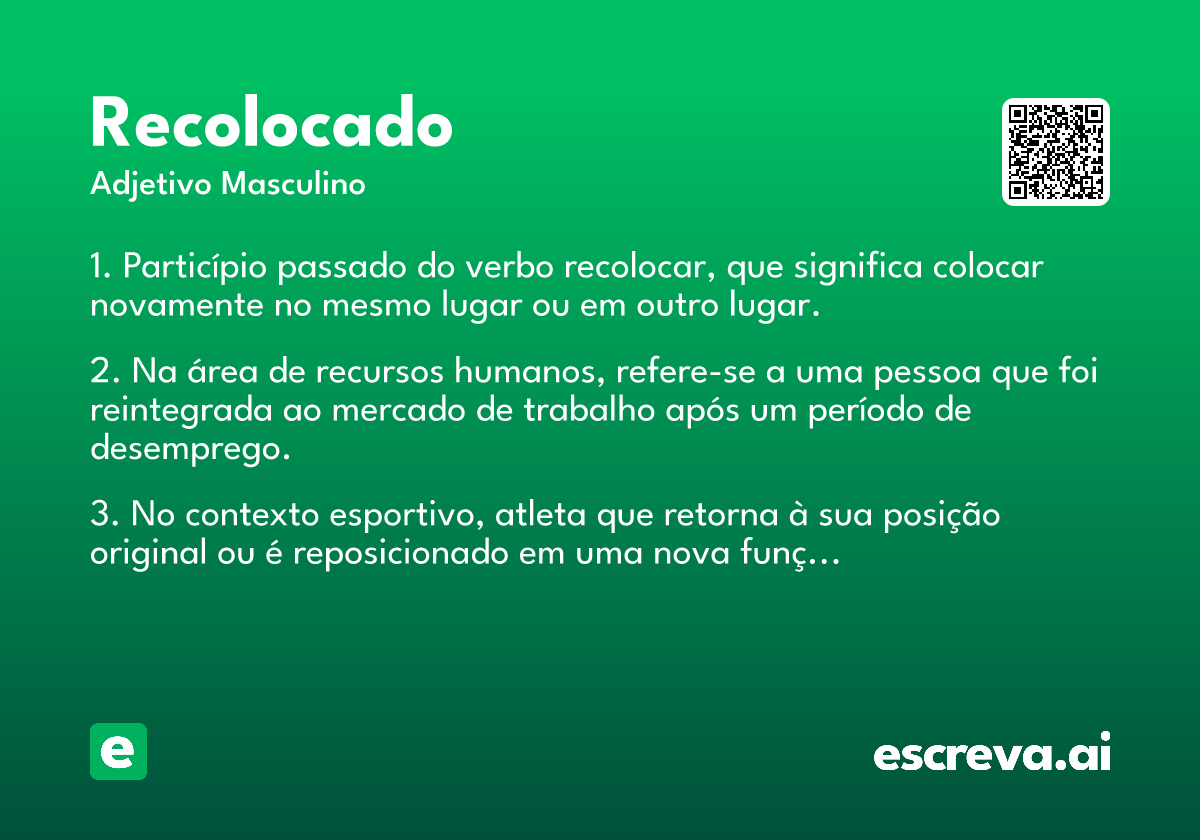 recolocado