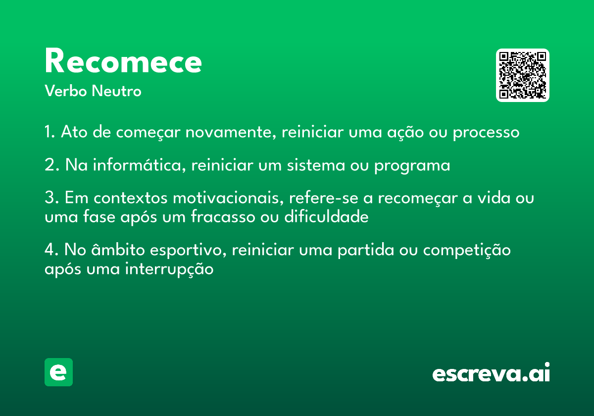 recomece