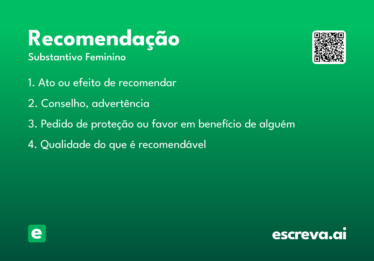 recomendação