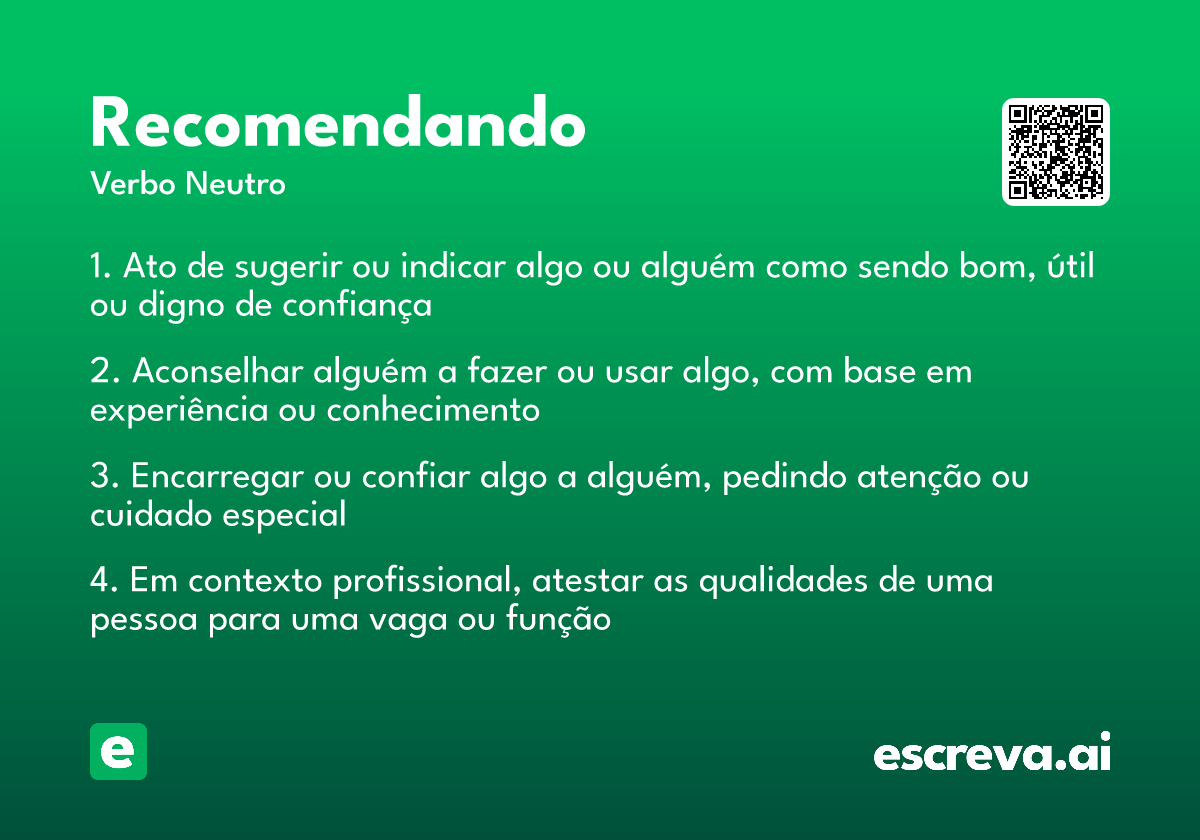 recomendando