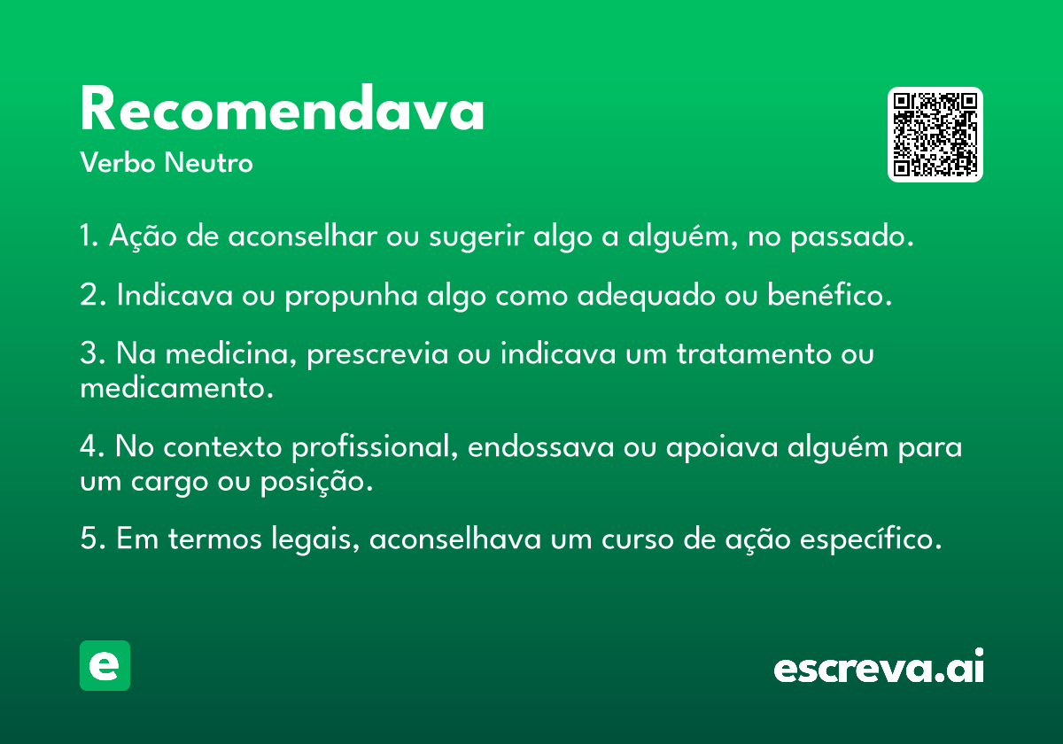 recomendava