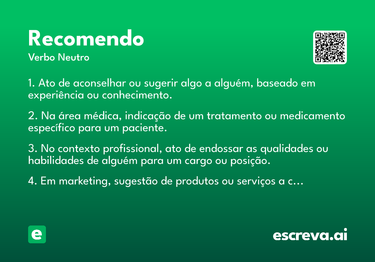 recomendo