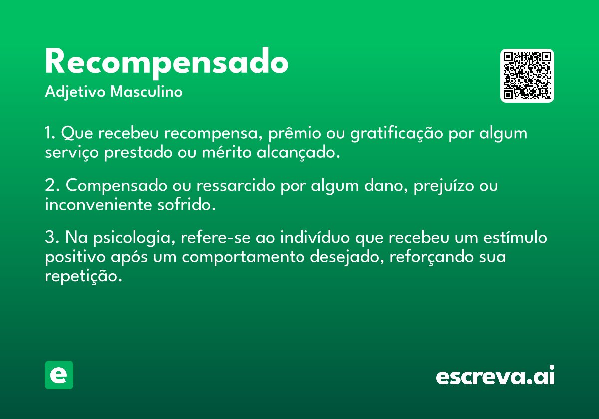recompensado