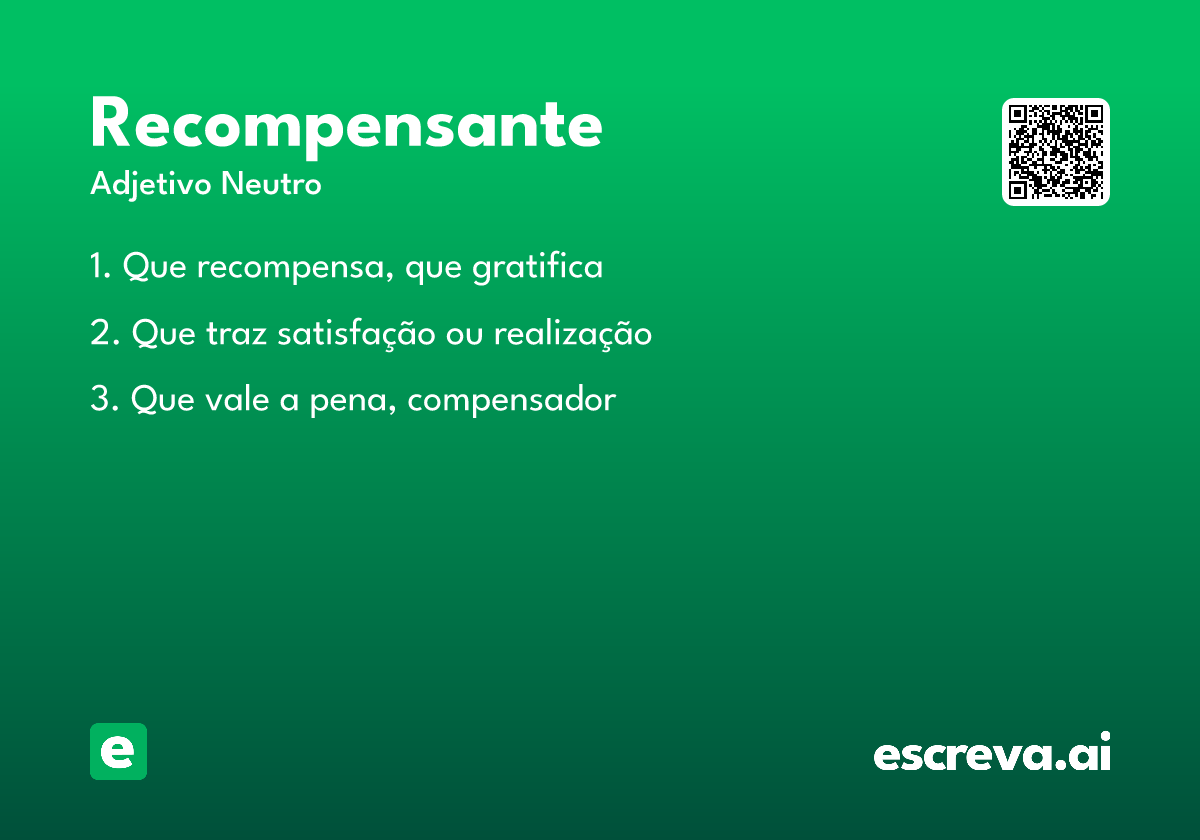 recompensante