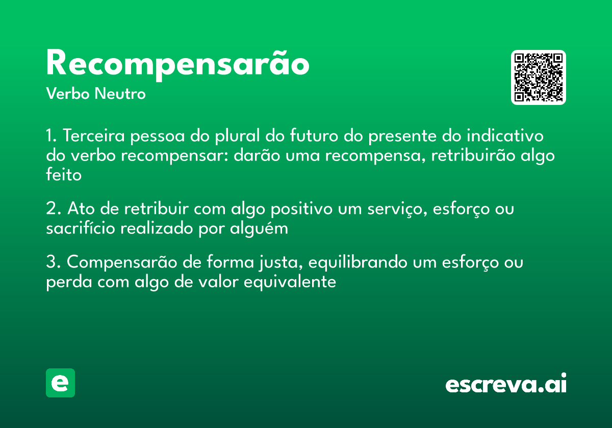 recompensarão