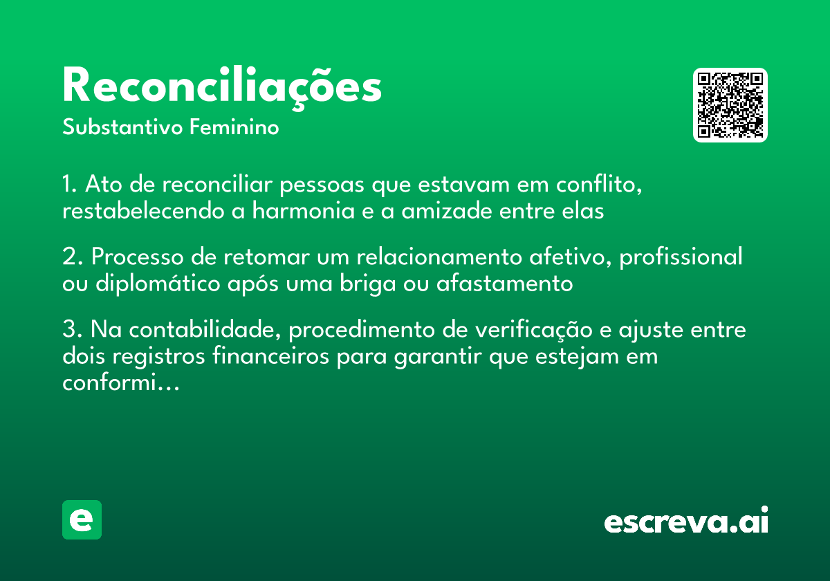 reconciliações