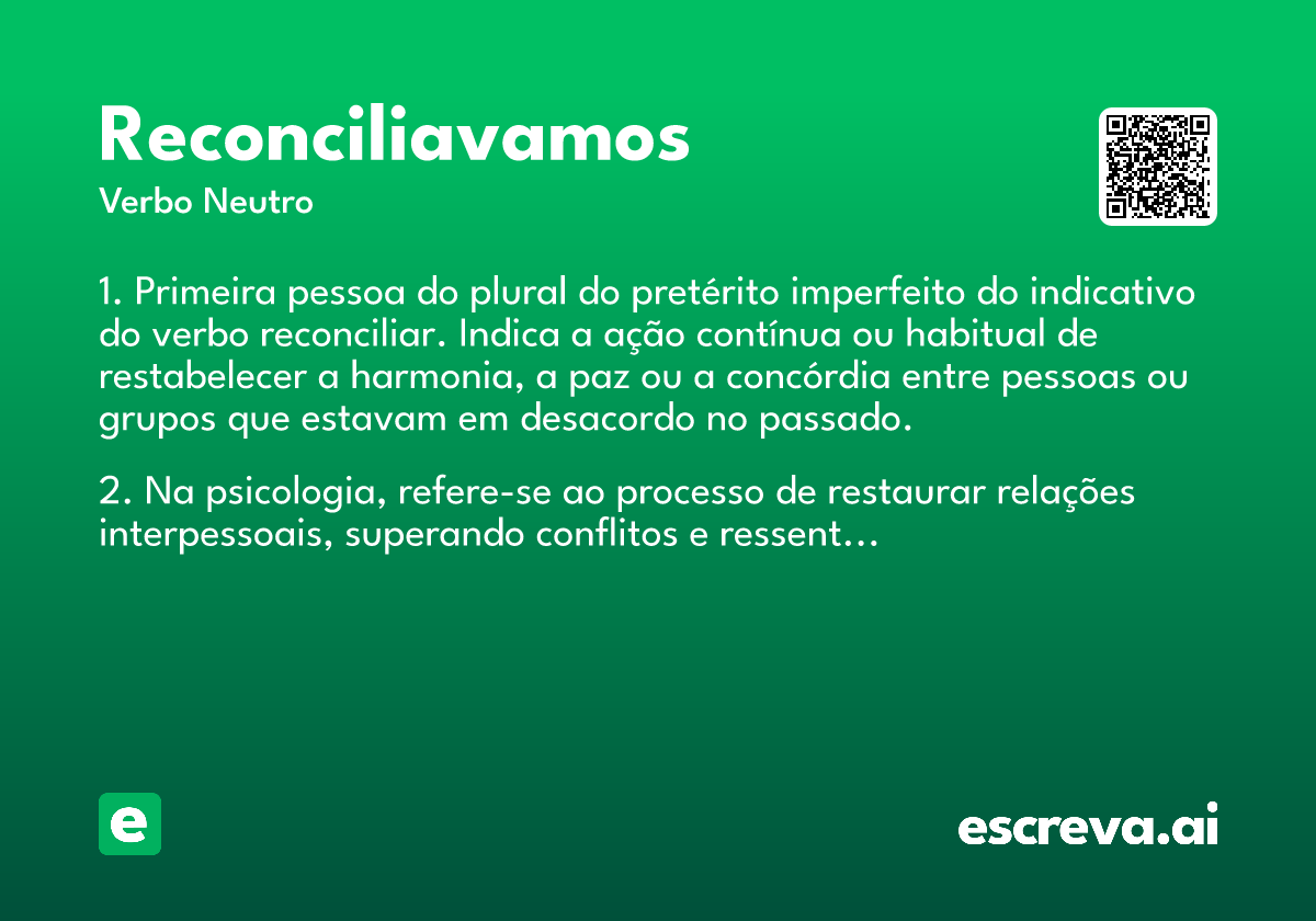 reconciliavamos