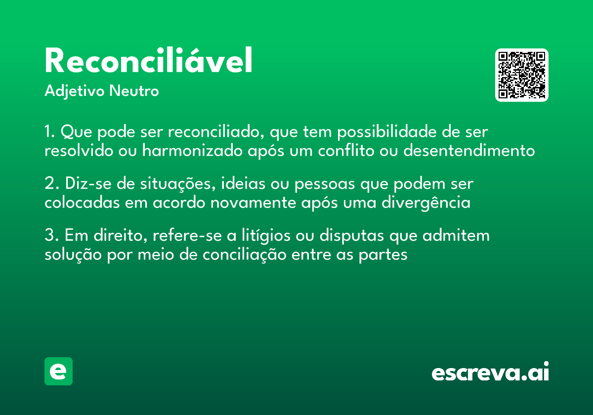 reconciliável