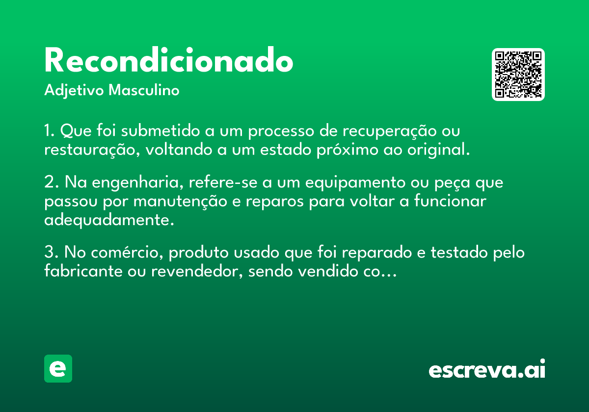 recondicionado