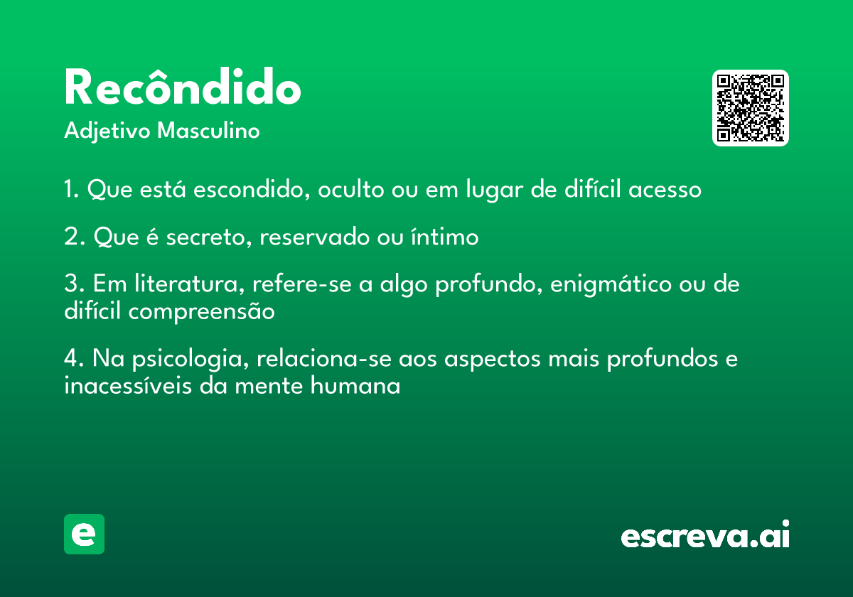 recôndido