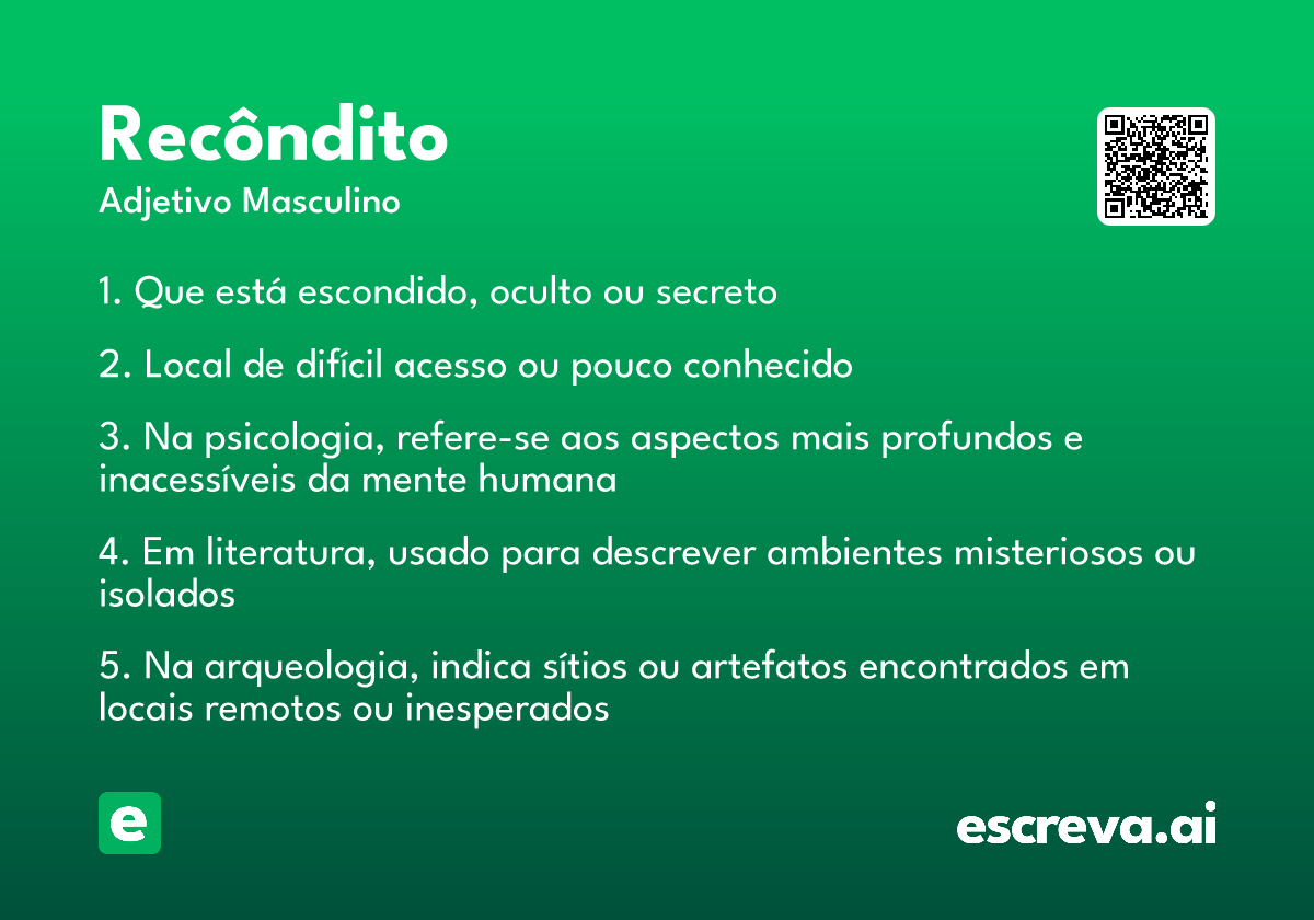 recôndito