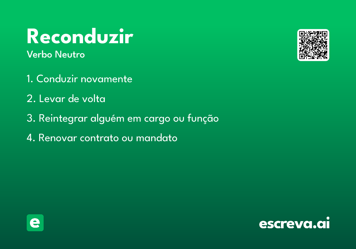 reconduzir