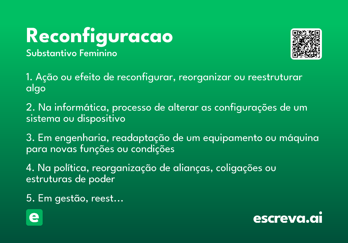 reconfiguracao