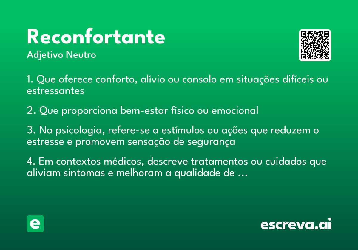 reconfortante