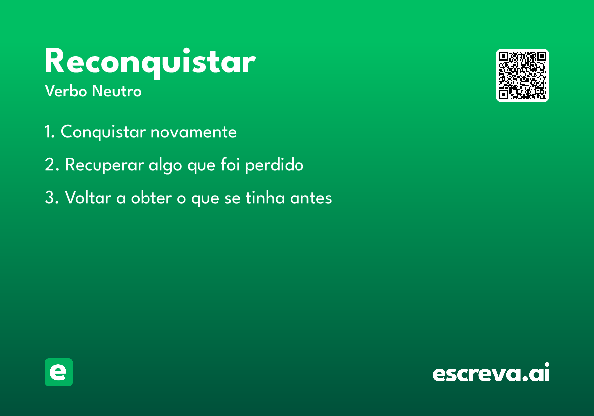 reconquistar