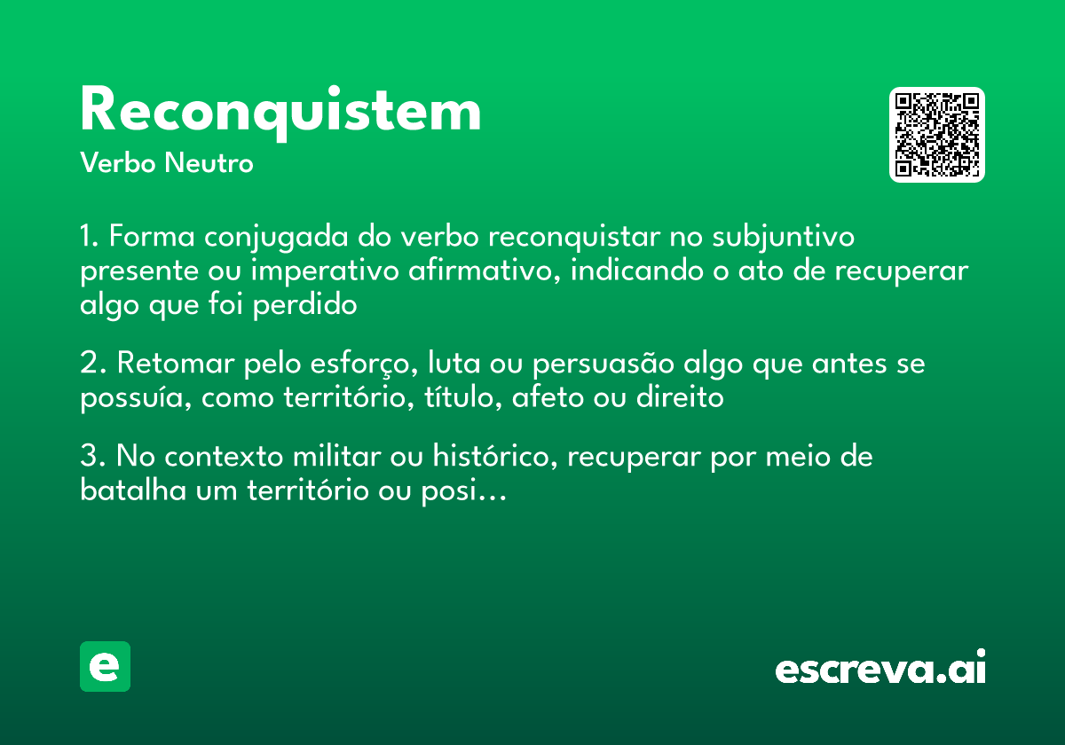 reconquistem