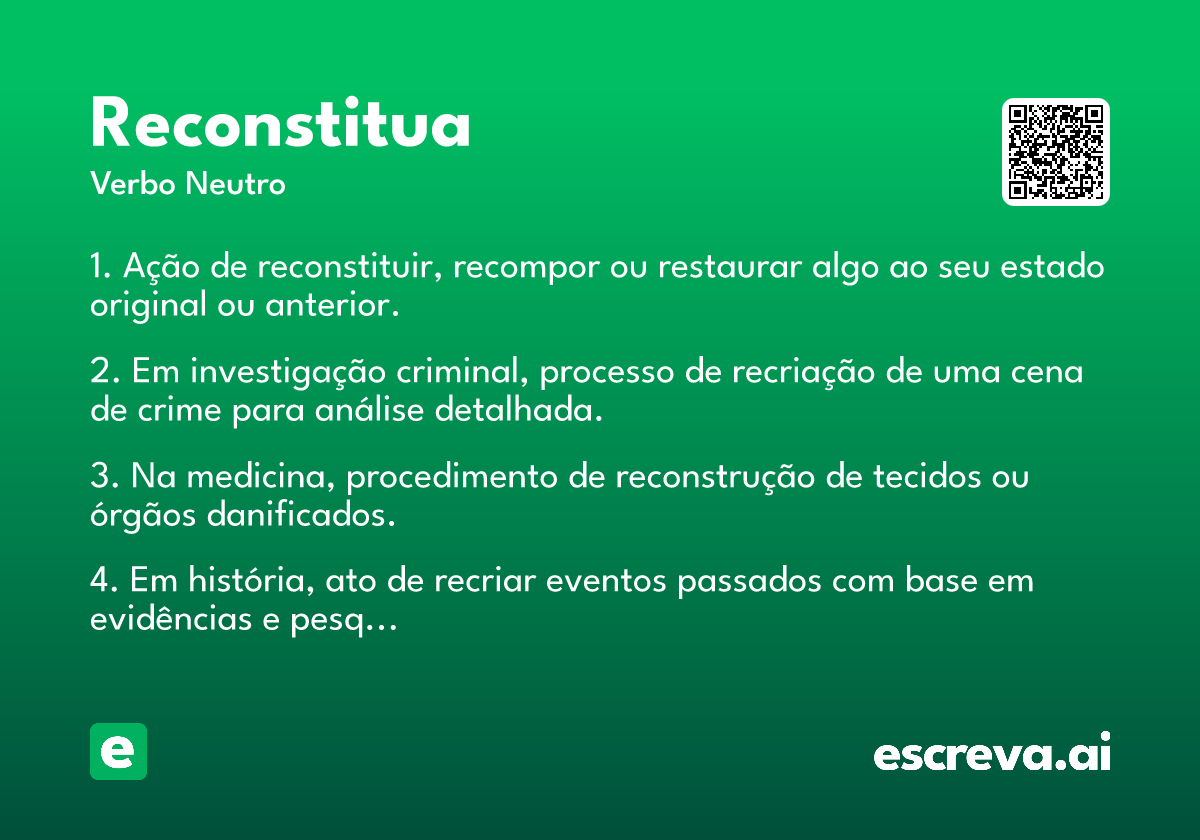 reconstitua